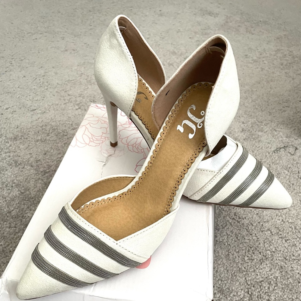 White dress heels
